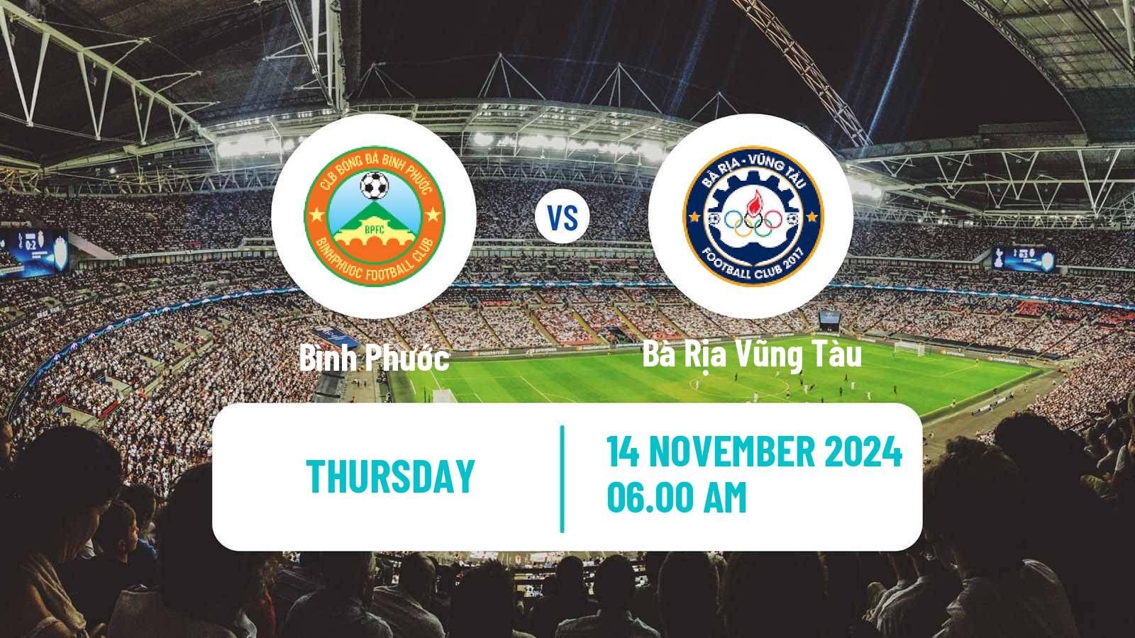 Soccer Vietnamese V League 2 Bình Phước - Bà Rịa Vũng Tàu