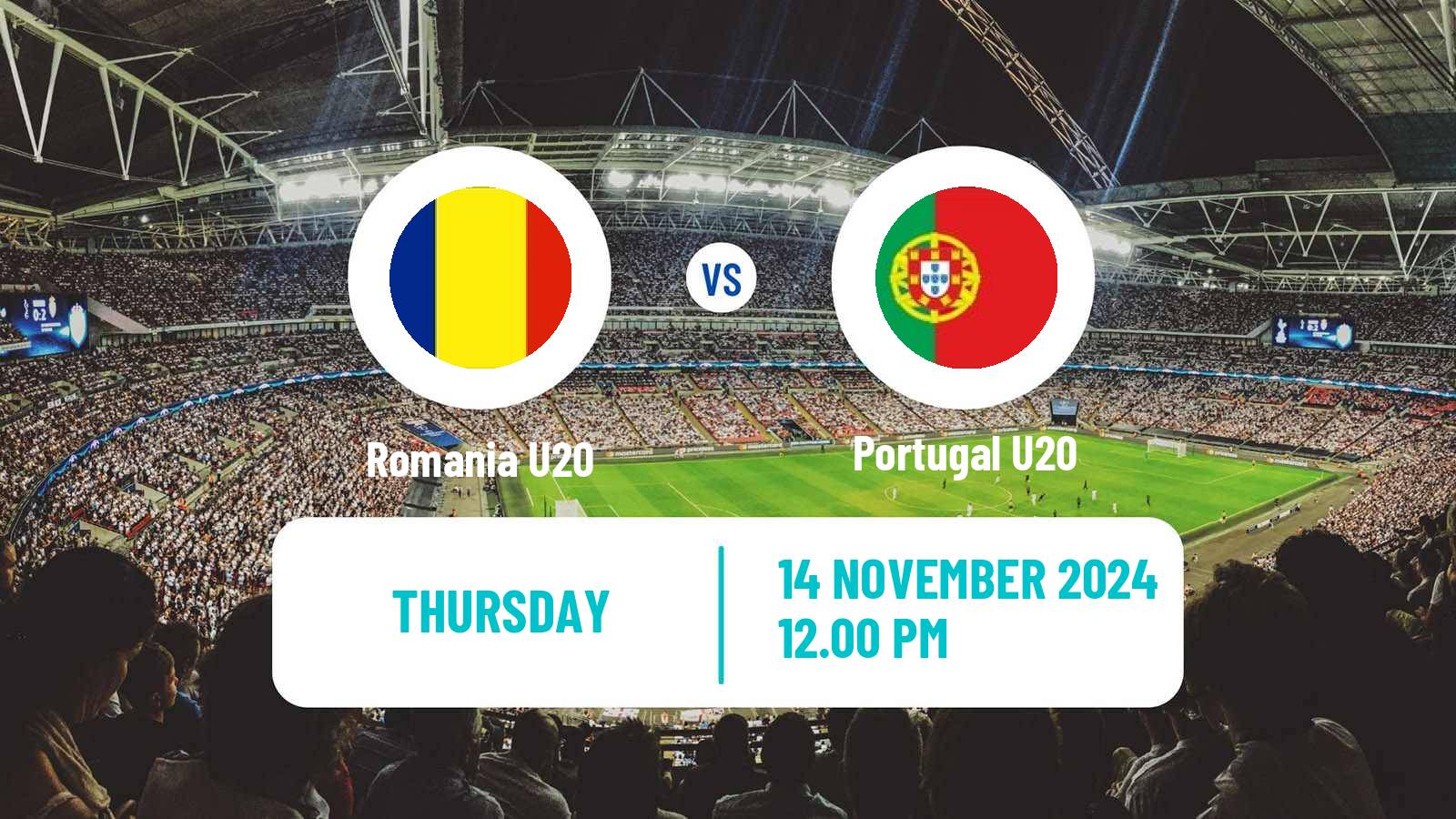 Soccer Elite League U20 Romania U20 - Portugal U20