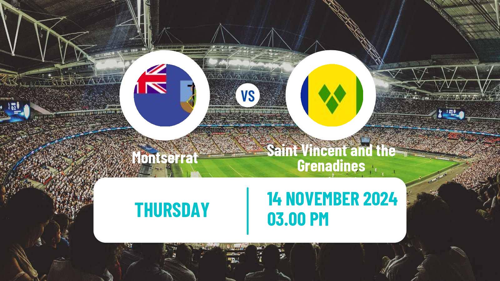 Soccer CONCACAF Nations League Montserrat - Saint Vincent and the Grenadines