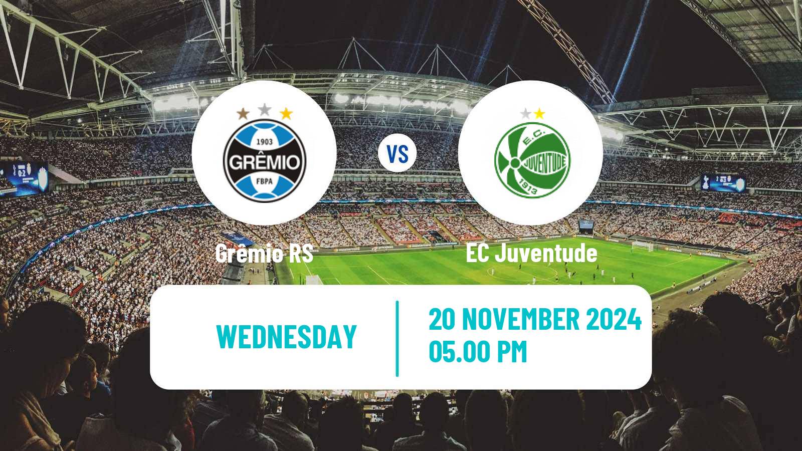 Soccer Brazilian Serie A Grêmio - Juventude