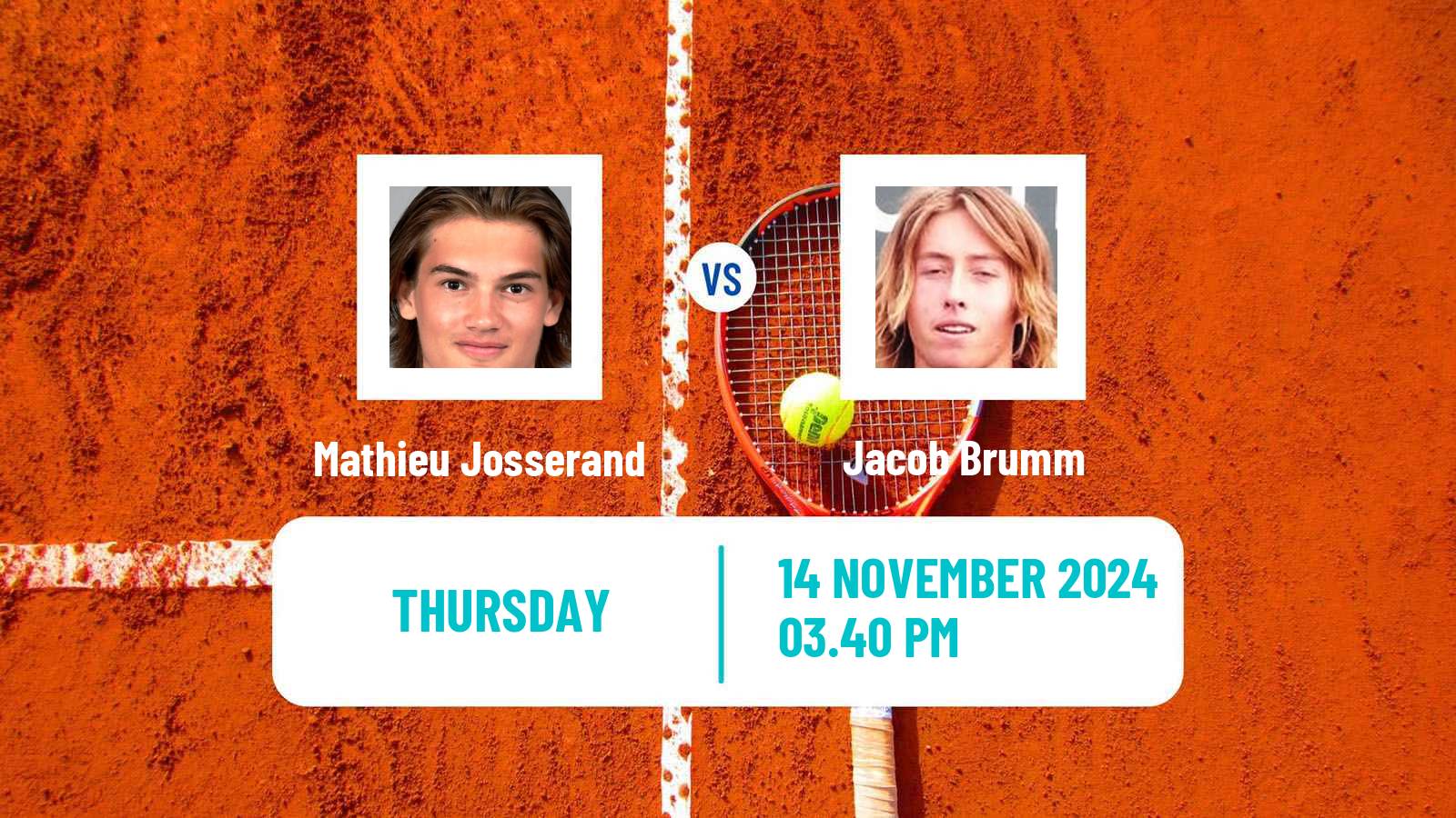 Tennis ITF M15 Morelia Men Mathieu Josserand - Jacob Brumm