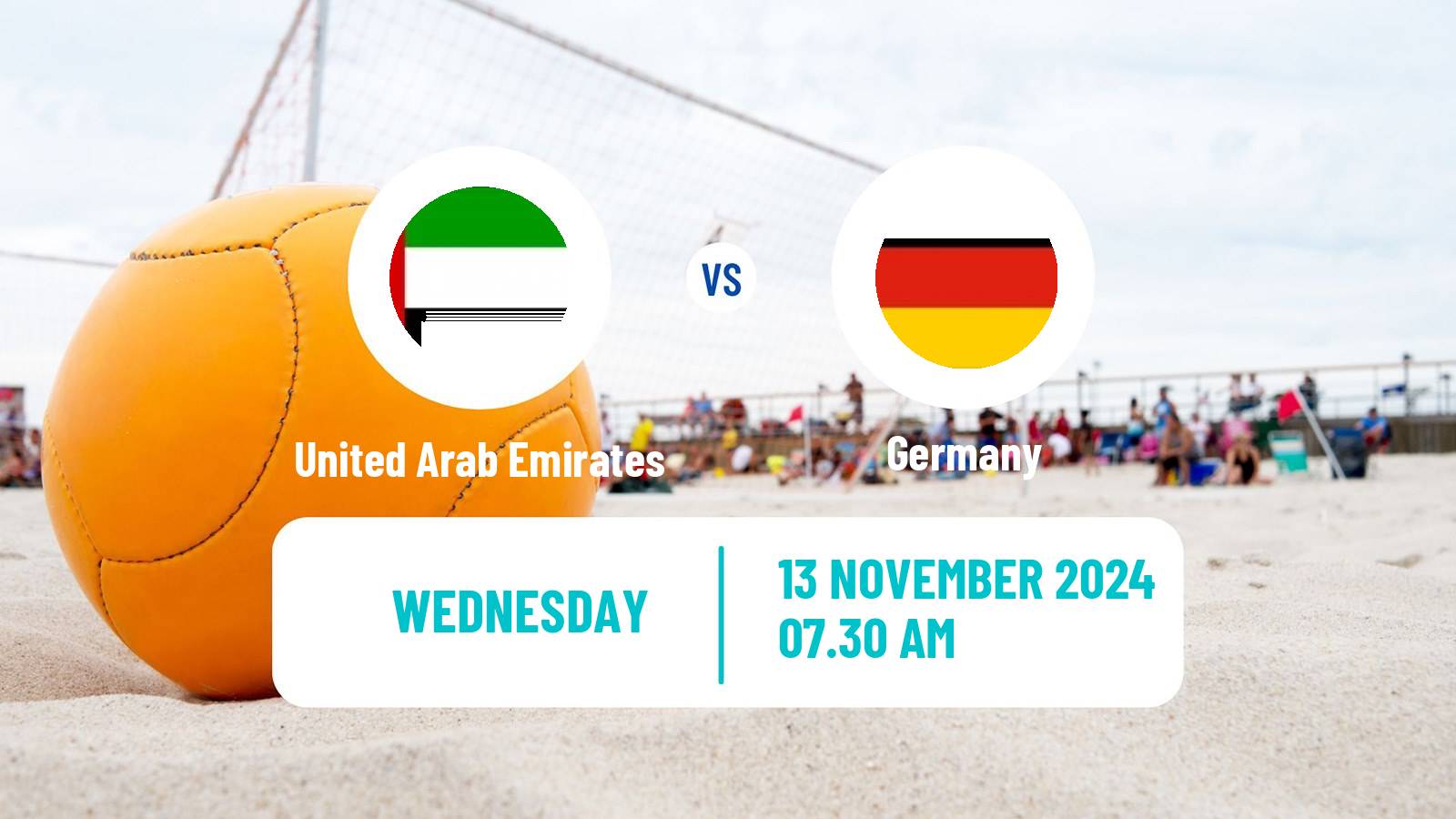 Beach soccer Neom Cup United Arab Emirates - Germany