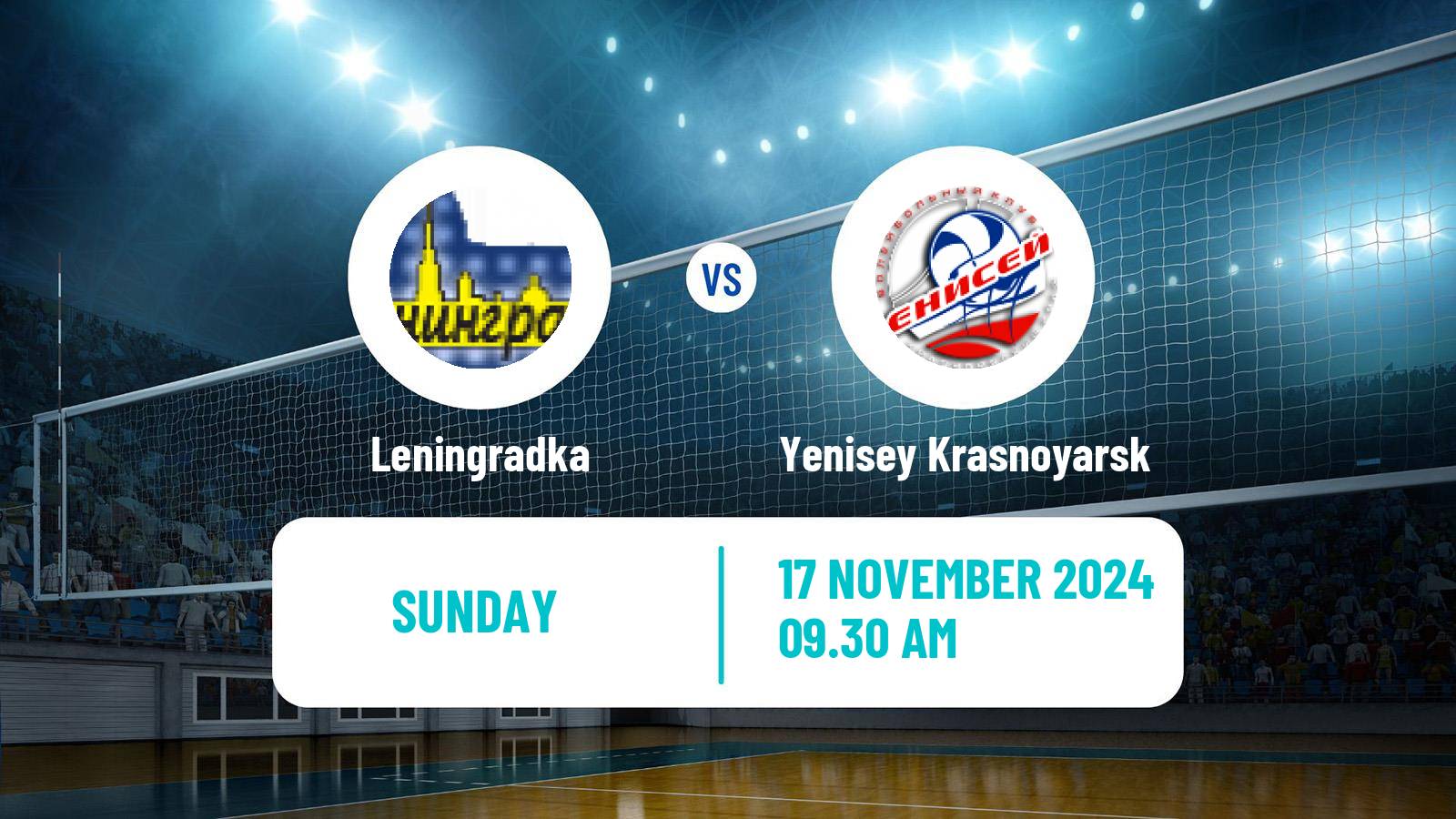 Volleyball Russian Super League Volleyball Women Leningradka - Yenisey Krasnoyarsk