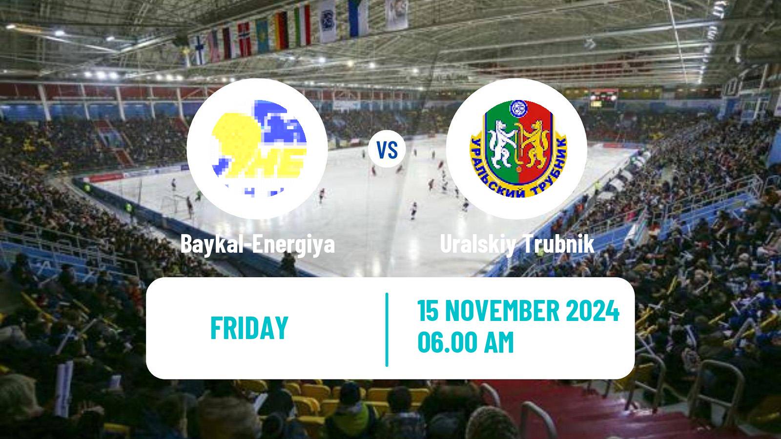 Bandy Russian Super League Bandy Baykal-Energiya - Uralskiy Trubnik