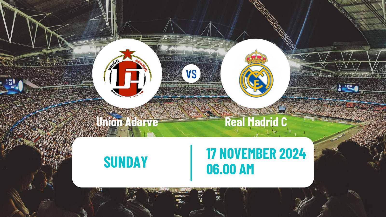 Soccer Spanish Segunda RFEF - Group 5 Unión Adarve - Real Madrid C