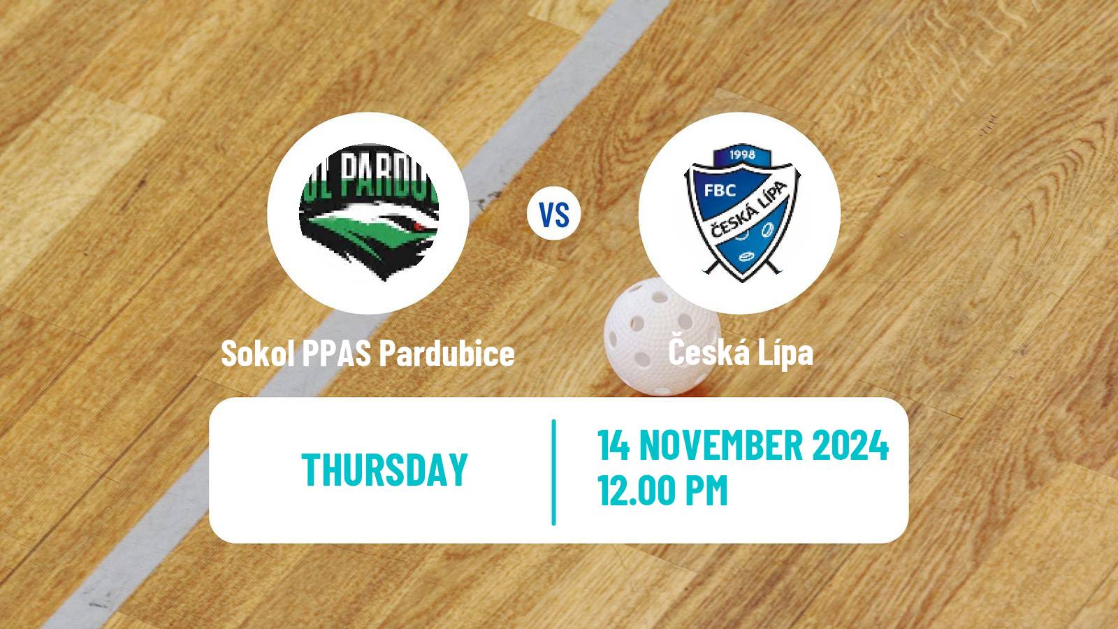 Floorball Czech Superliga Floorball Sokol PPAS Pardubice - Česká Lípa