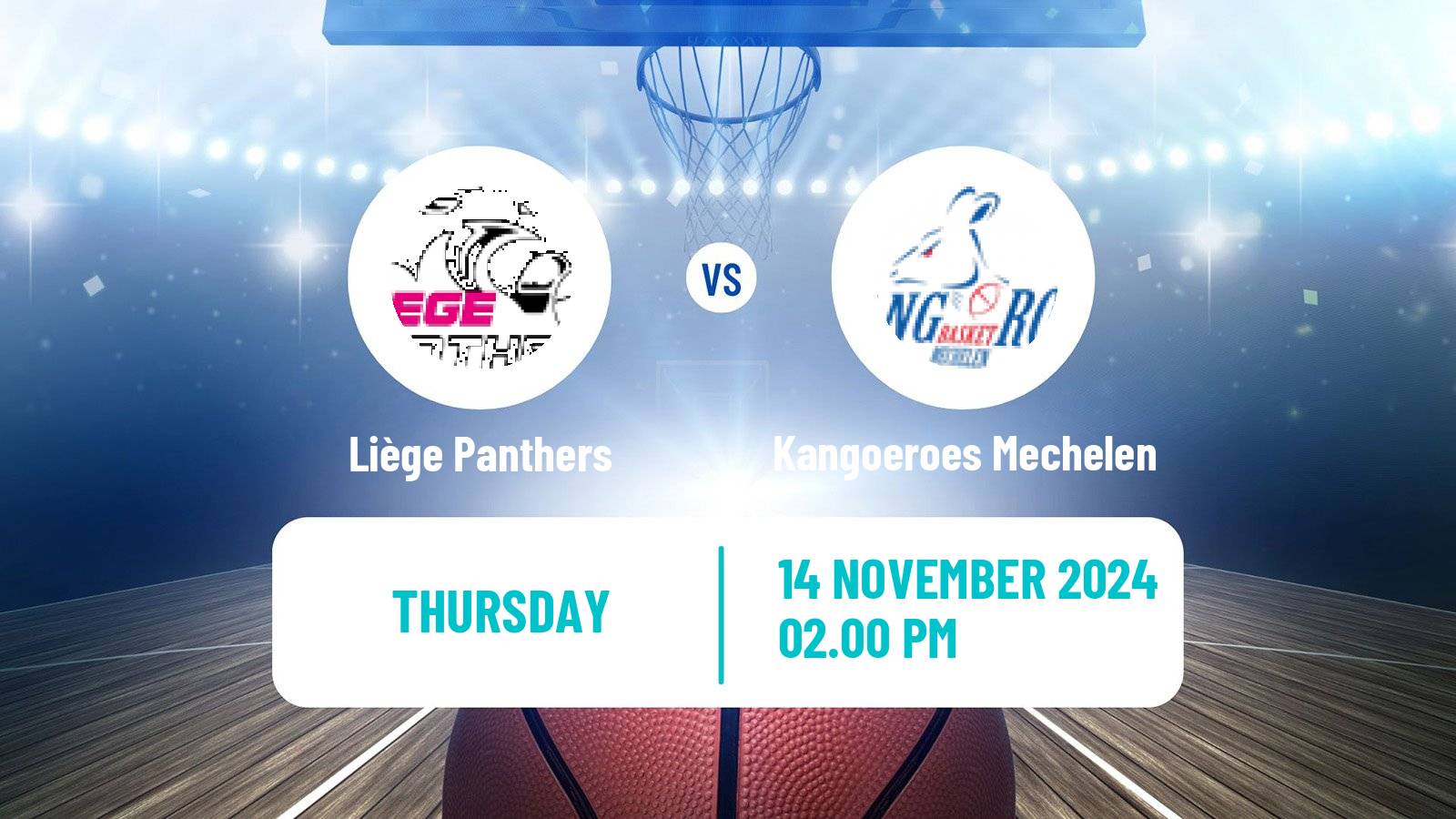 Basketball Belgian Top Division Basketball Women Liège Panthers - Kangoeroes Mechelen