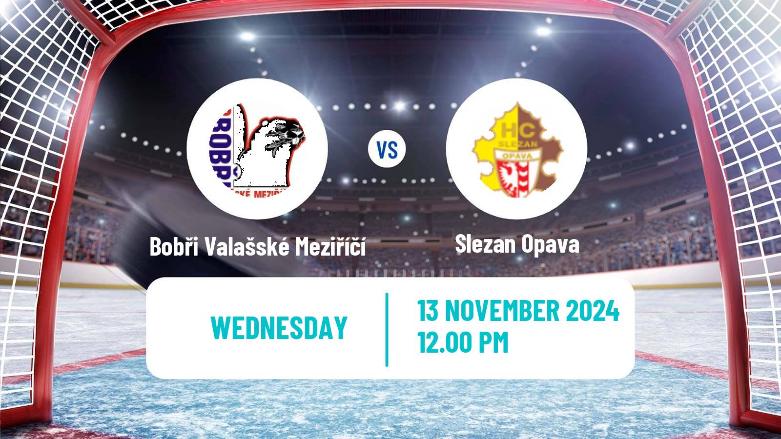 Hockey Czech 2 Liga Hockey East Bobři Valašské Meziříčí - Slezan Opava