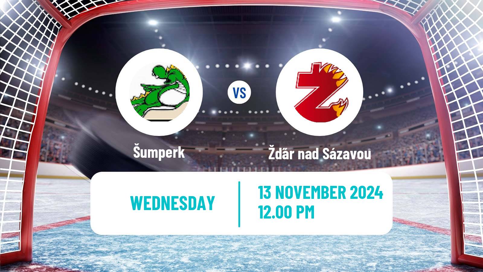 Hockey Czech 2 Liga Hockey East Šumperk - Žďár nad Sázavou