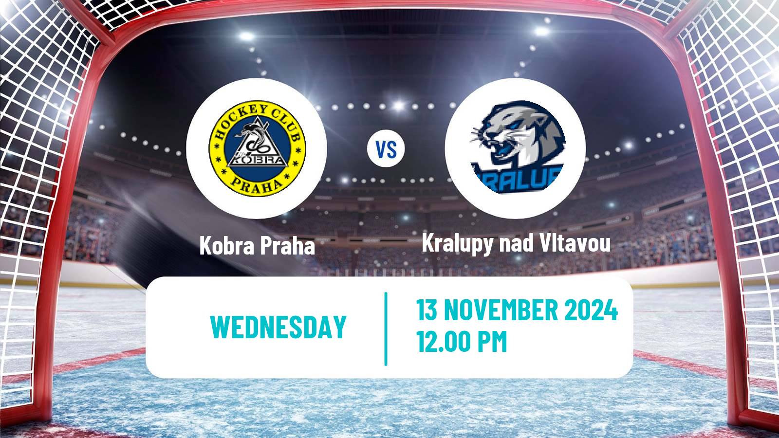 Hockey Czech 2 Liga Hockey West Kobra Praha - Kralupy nad Vltavou