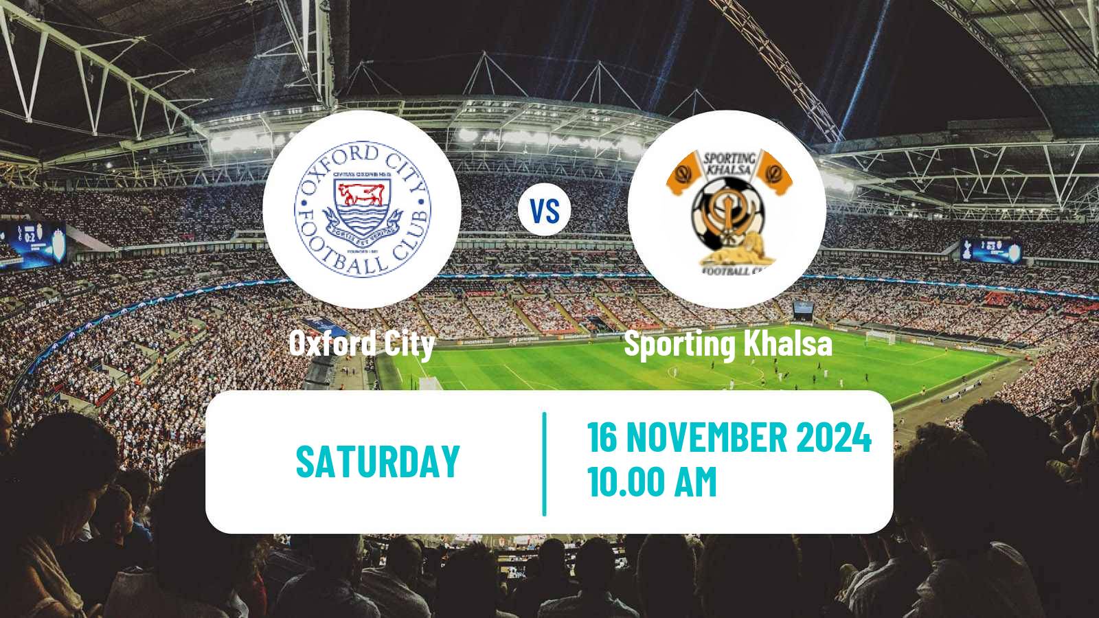 Soccer English FA Trophy Oxford City - Sporting Khalsa