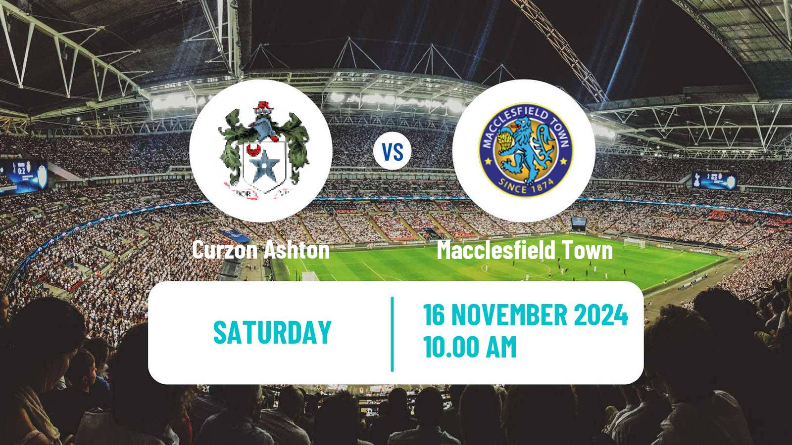 Soccer English FA Trophy Curzon Ashton - Macclesfield Town