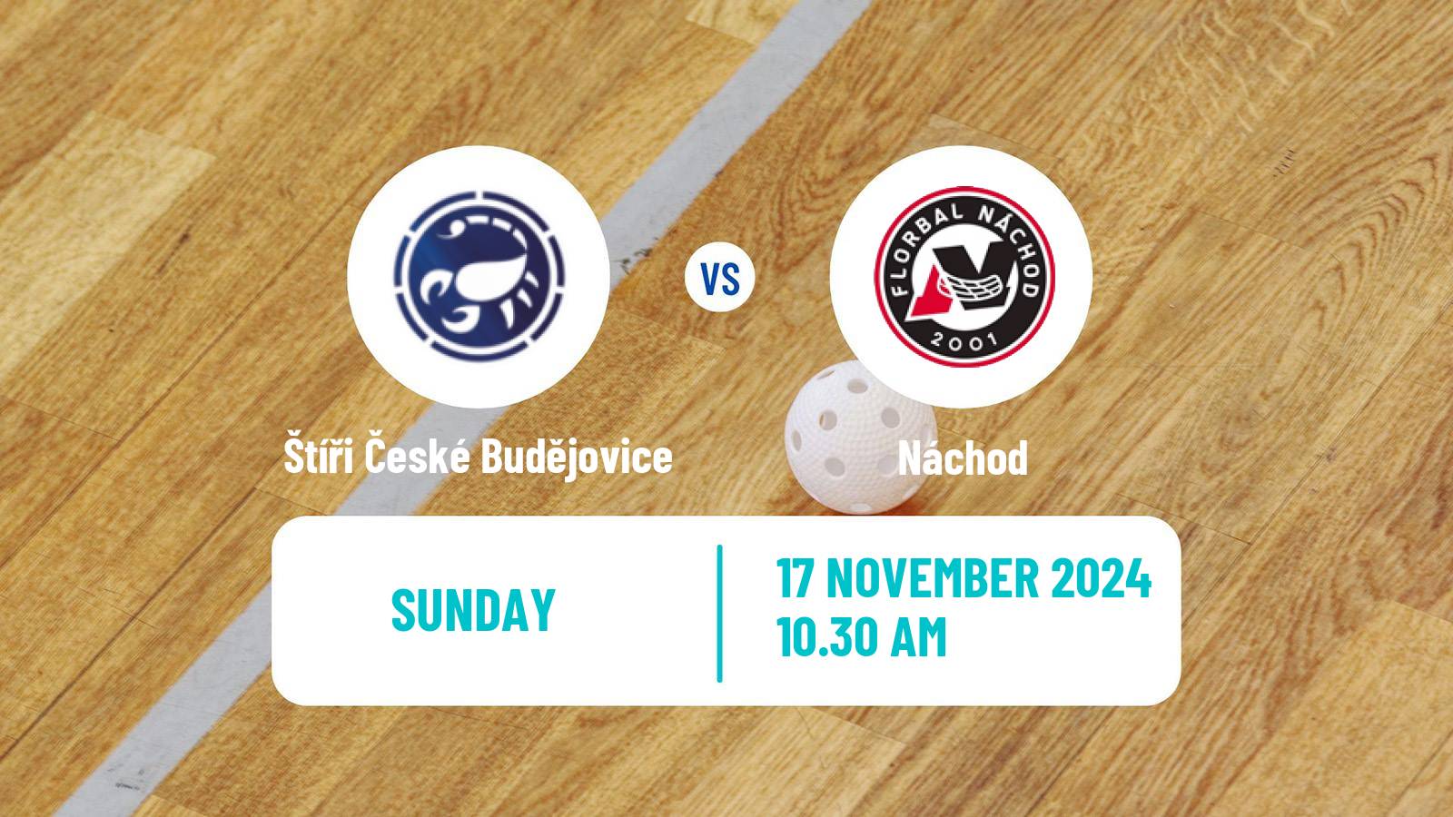 Floorball Czech 1 Liga Floorball Štíři České Budějovice - Náchod