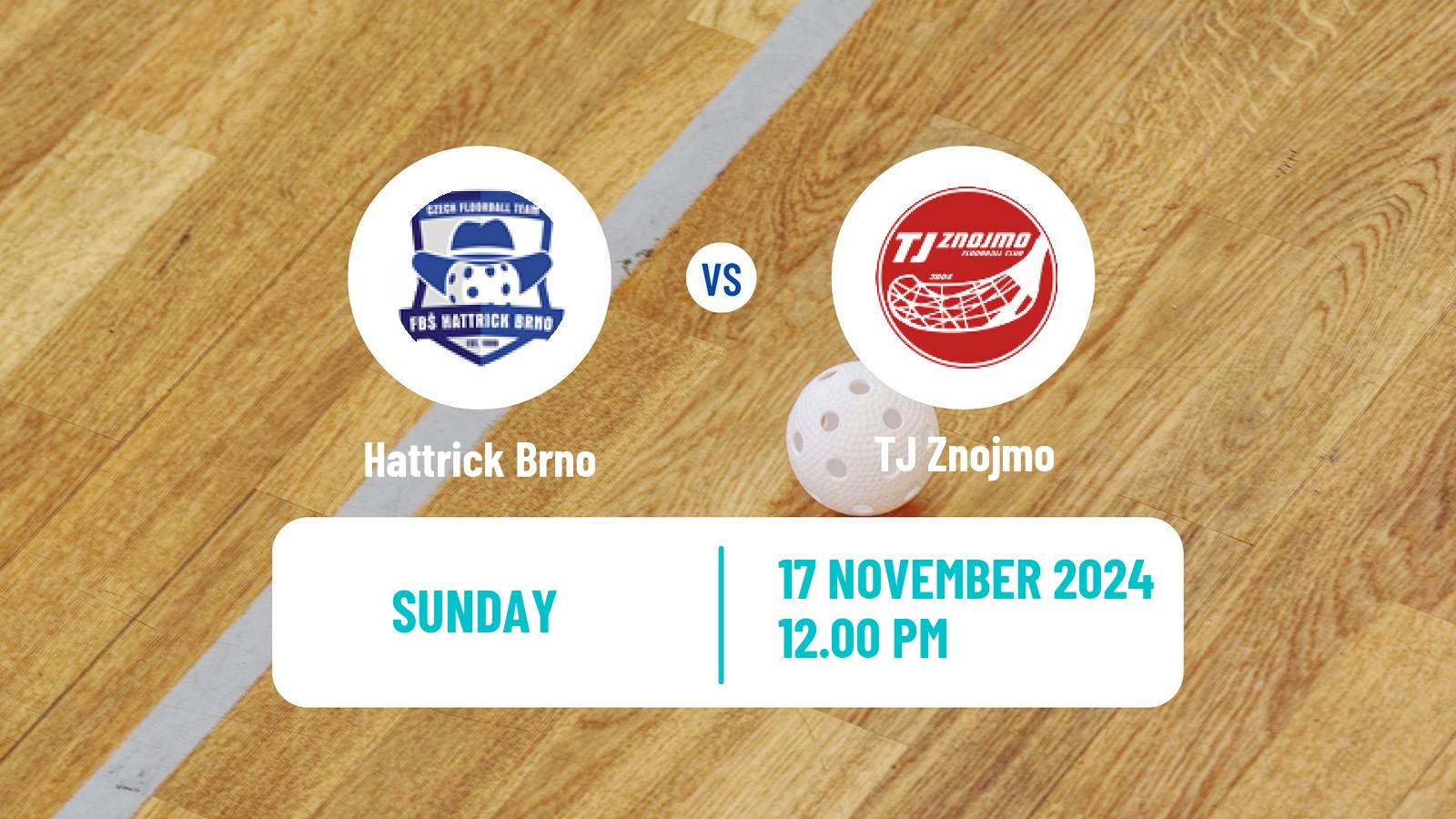 Floorball Czech 1 Liga Floorball Hattrick Brno - Znojmo