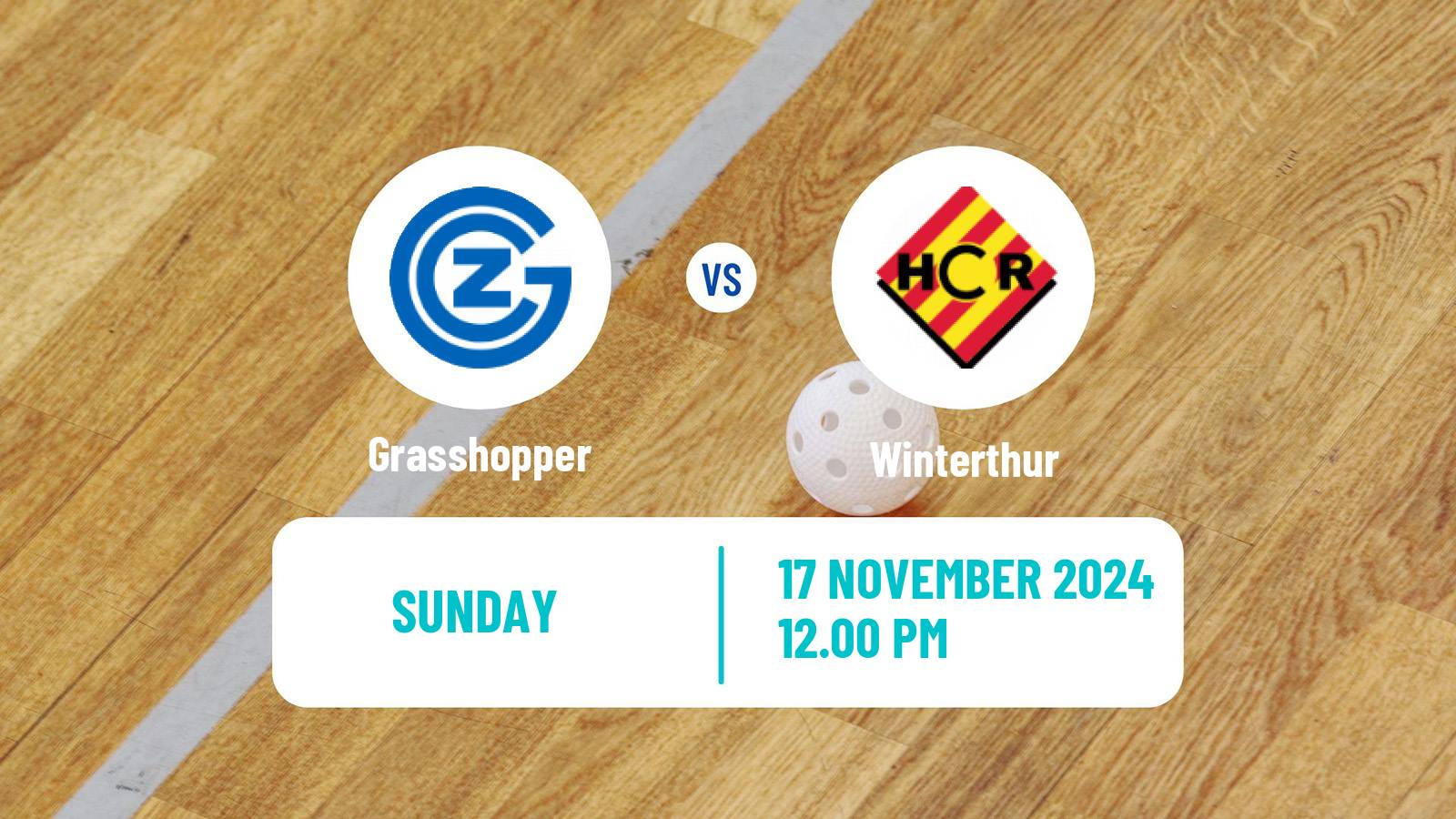 Floorball Swiss NLA Floorball Grasshopper - Winterthur