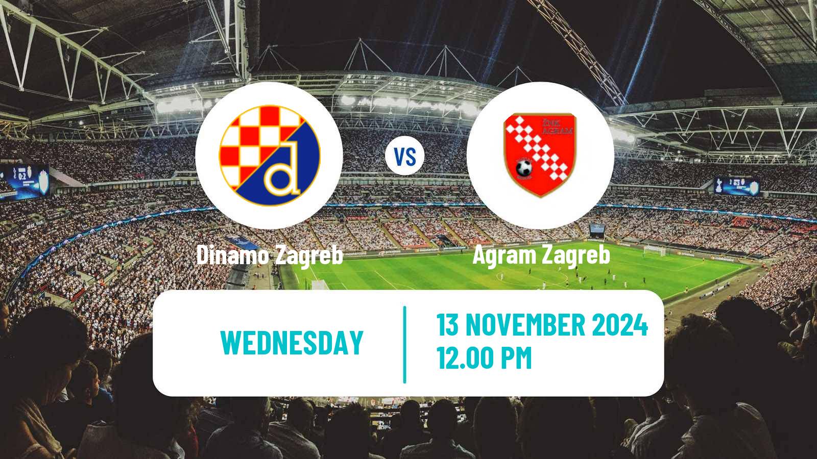 Soccer Croatian 1 HNL Women Dinamo Zagreb - Agram Zagreb