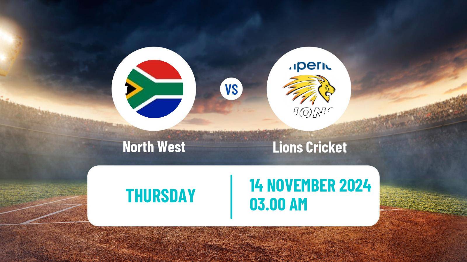 Cricket CSA 4-Day Franchise Series North West - Lions Cricket