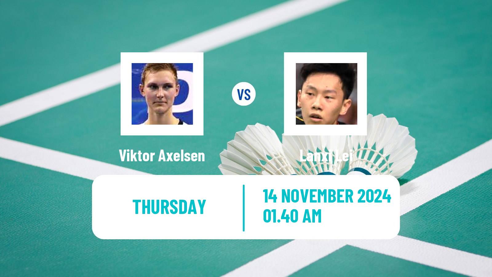 Badminton BWF World Tour Kumamoto Masters Men Viktor Axelsen - Lanxi Lei