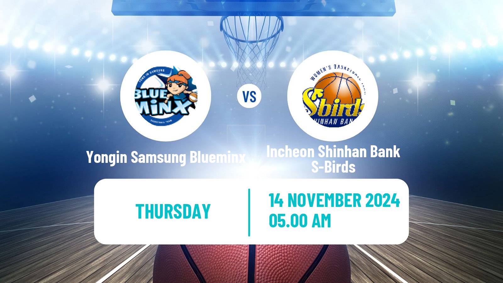 Basketball WKBL Yongin Samsung Blueminx - Incheon Shinhan Bank S-Birds