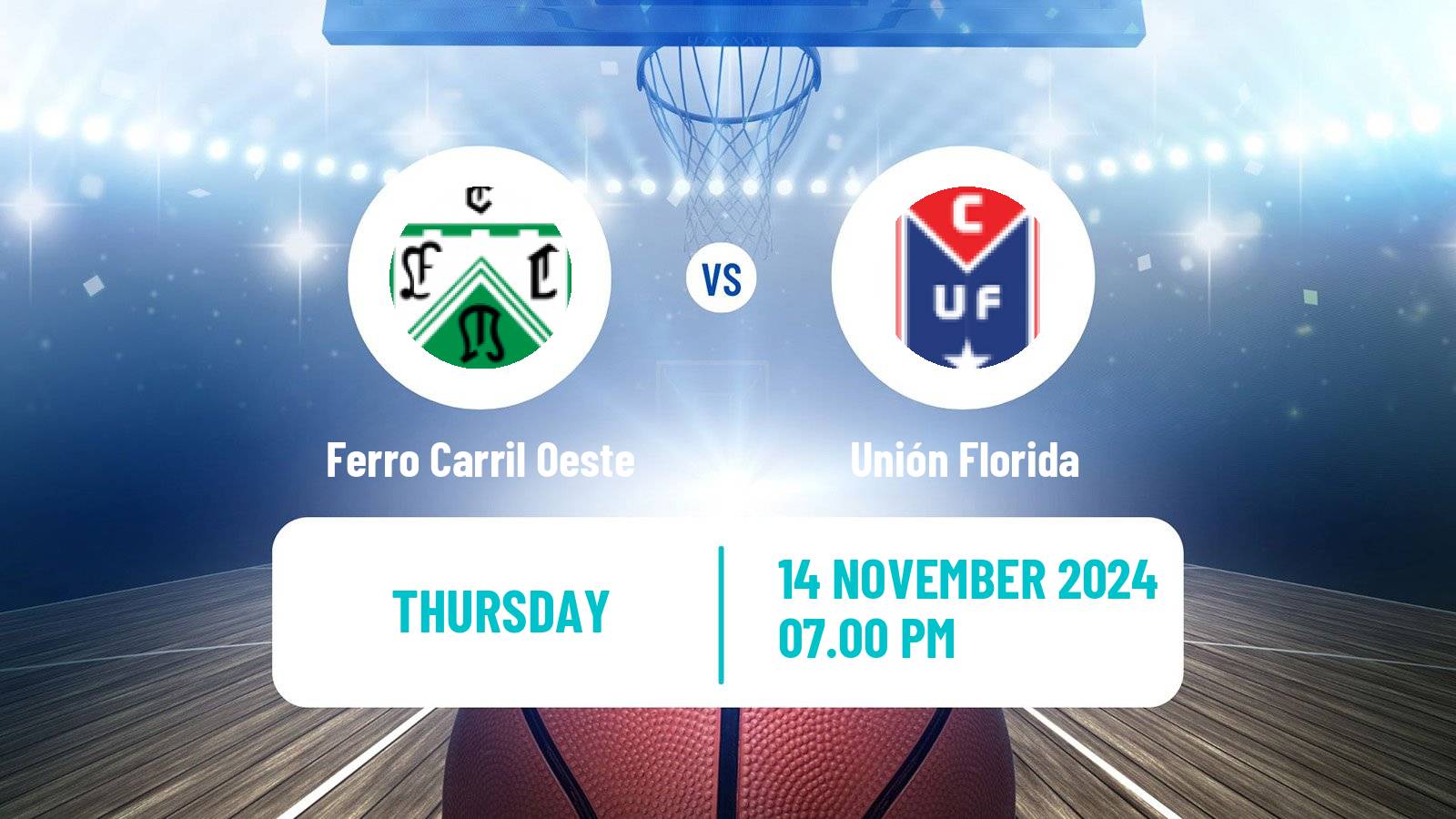 Basketball Argentinian Liga Femenina Basketball Ferro Carril Oeste - Unión Florida