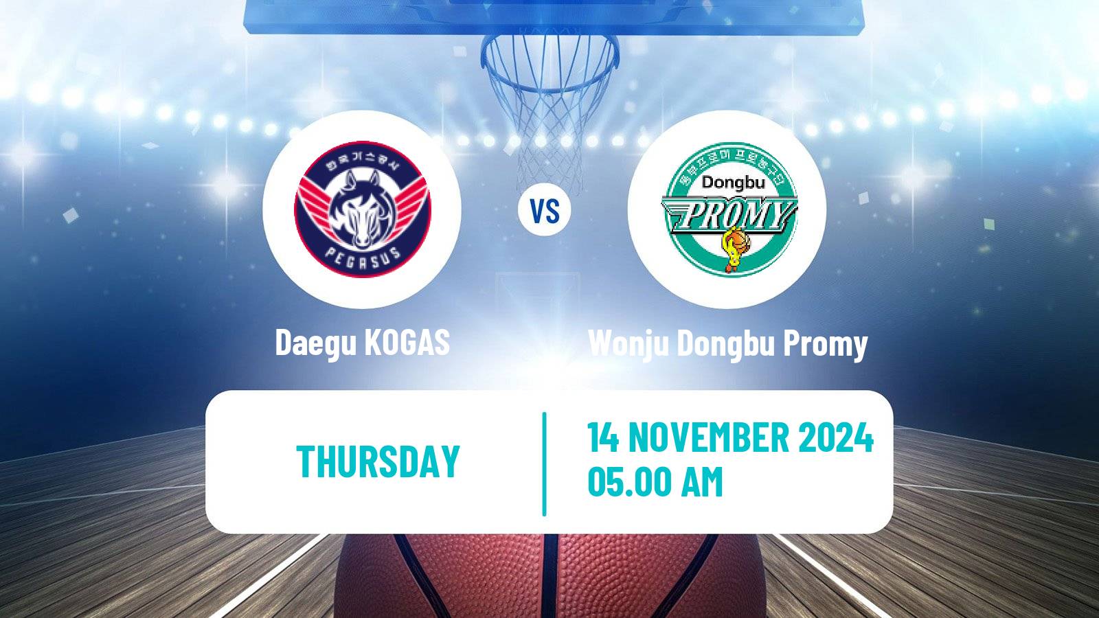 Basketball KBL Daegu KOGAS - Wonju Dongbu Promy