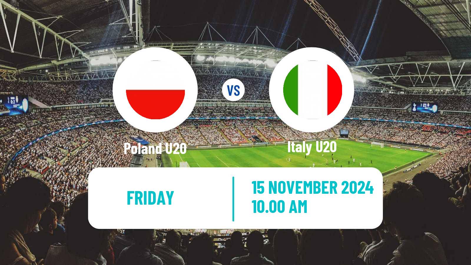 Soccer Elite League U20 Poland U20 - Italy U20