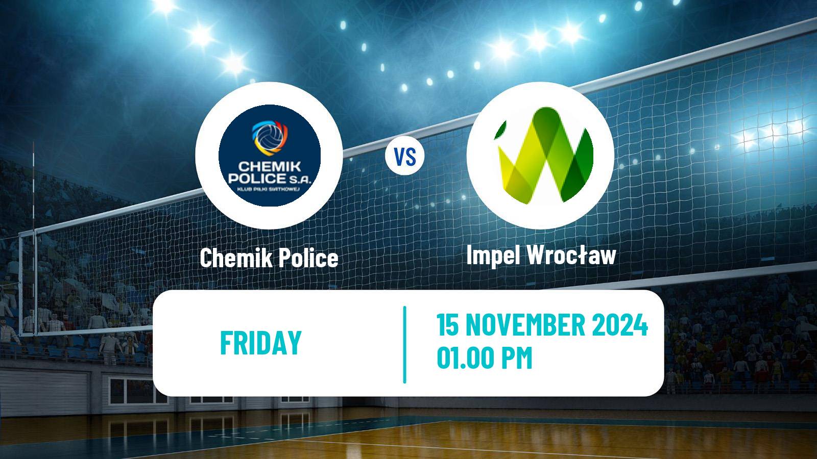 Volleyball Polish Liga Siatkowki Women Chemik Police - Impel Wrocław