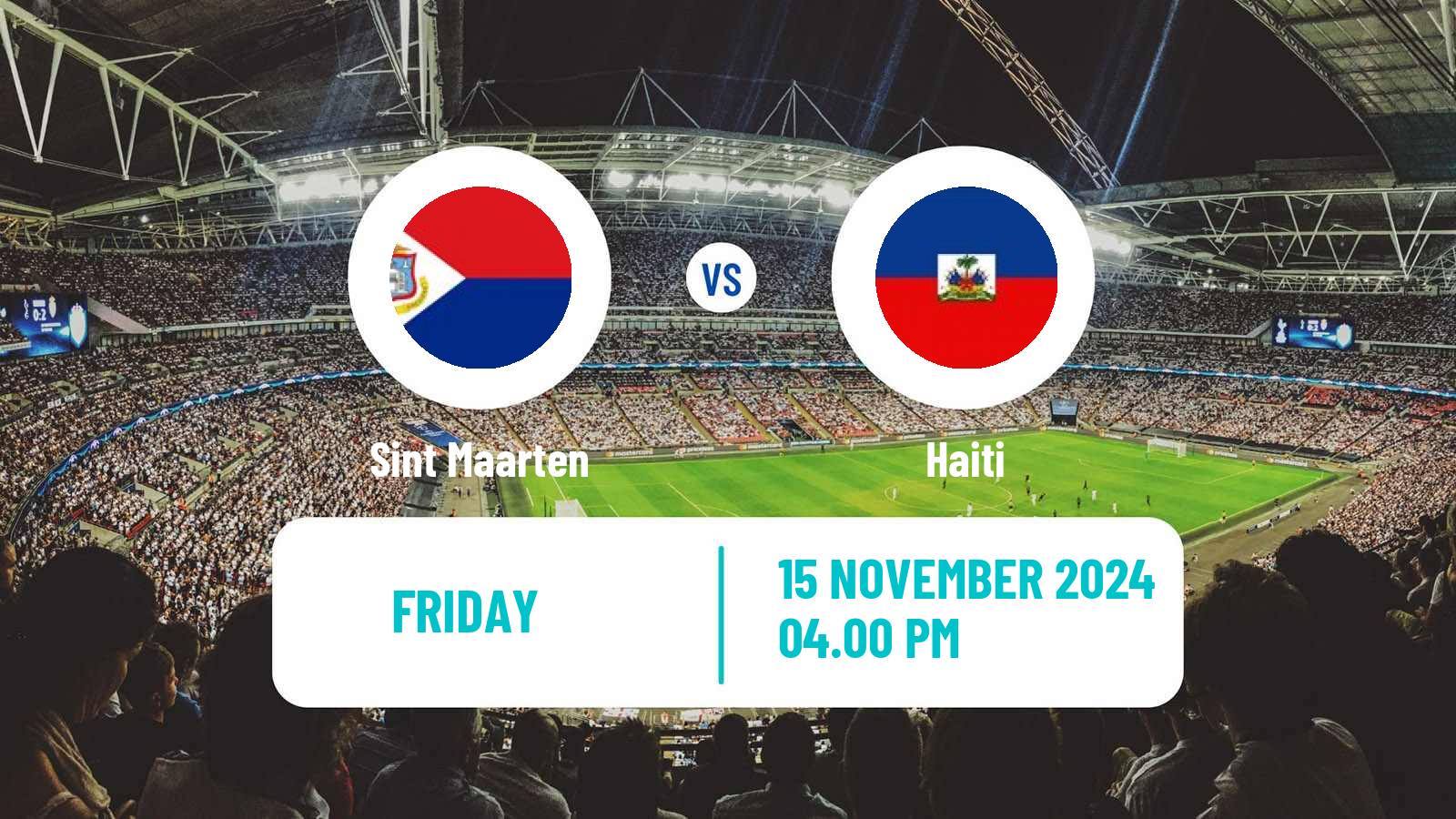 Soccer CONCACAF Nations League Sint Maarten - Haiti