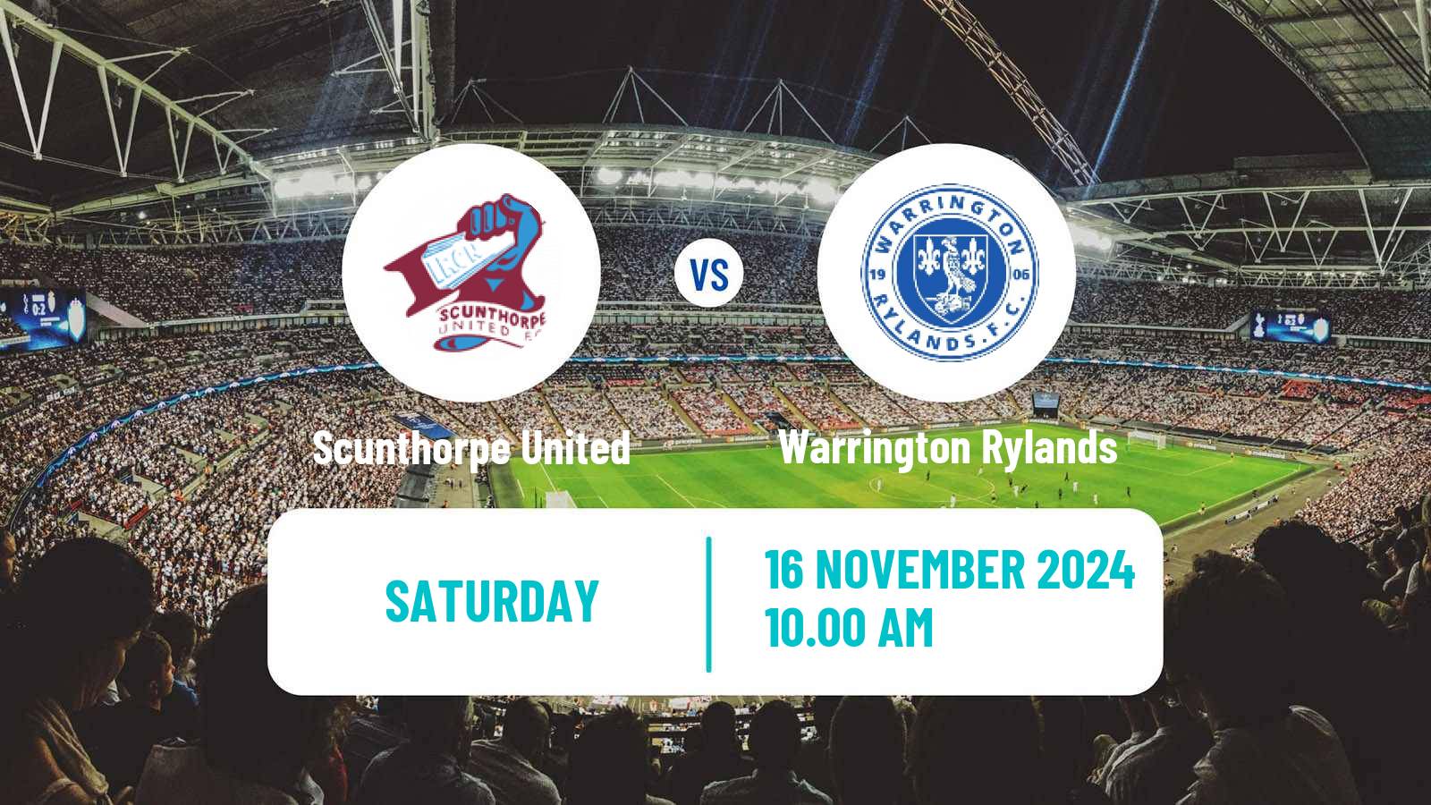 Soccer English FA Trophy Scunthorpe United - Warrington Rylands