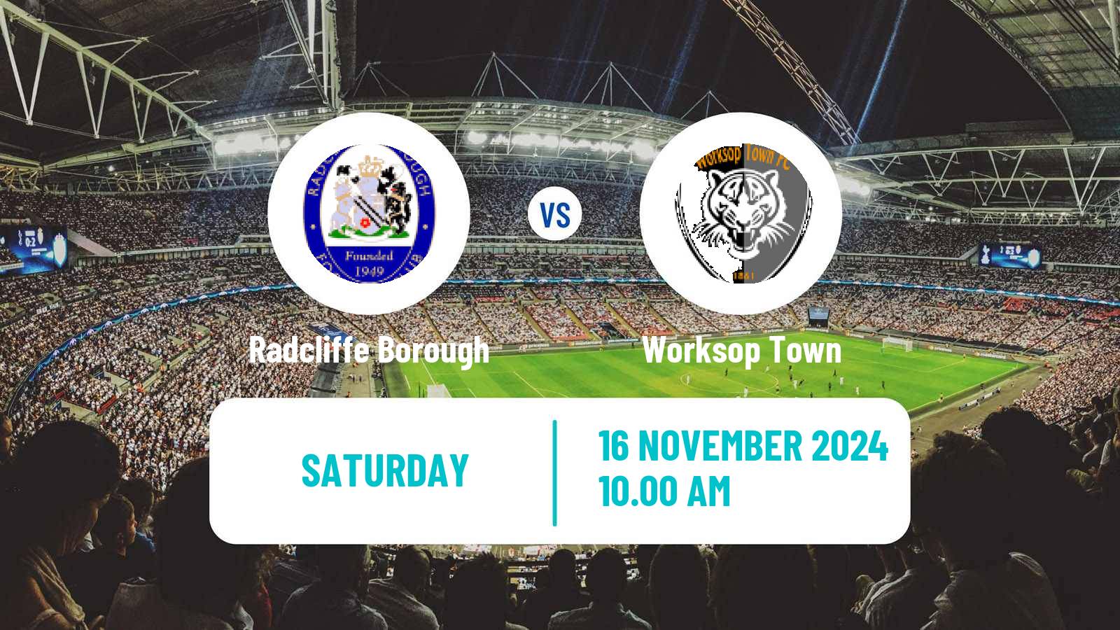 Soccer English FA Trophy Radcliffe Borough - Worksop Town