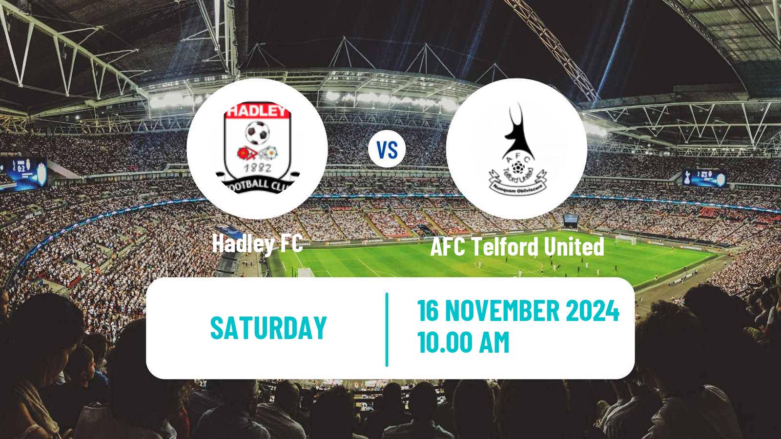 Soccer English FA Trophy Hadley - AFC Telford United