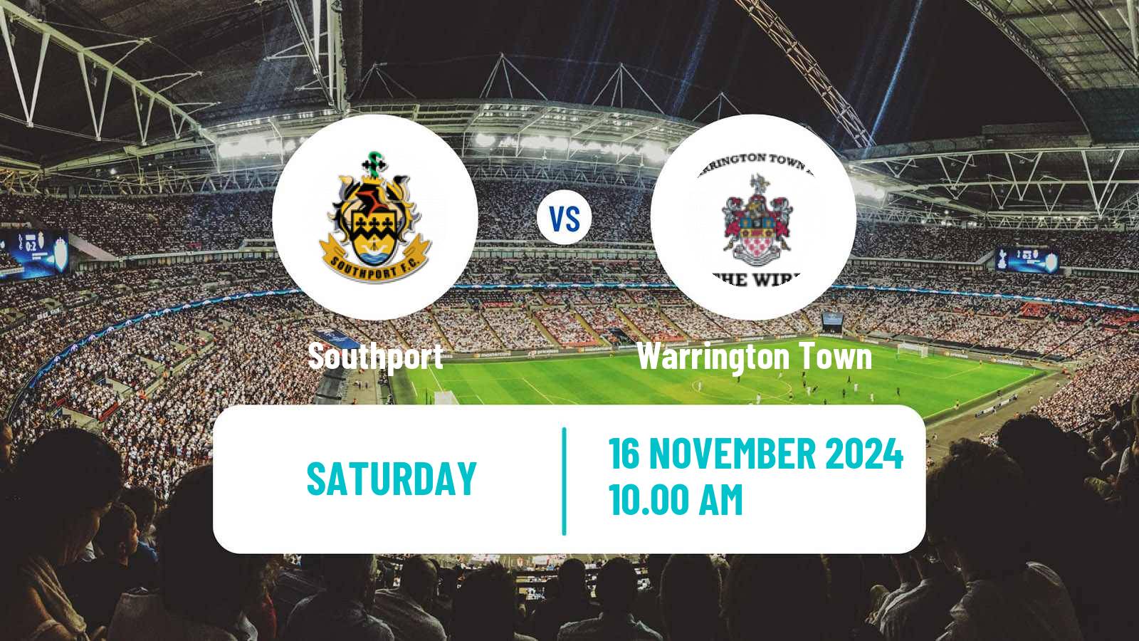 Soccer English FA Trophy Southport - Warrington Town