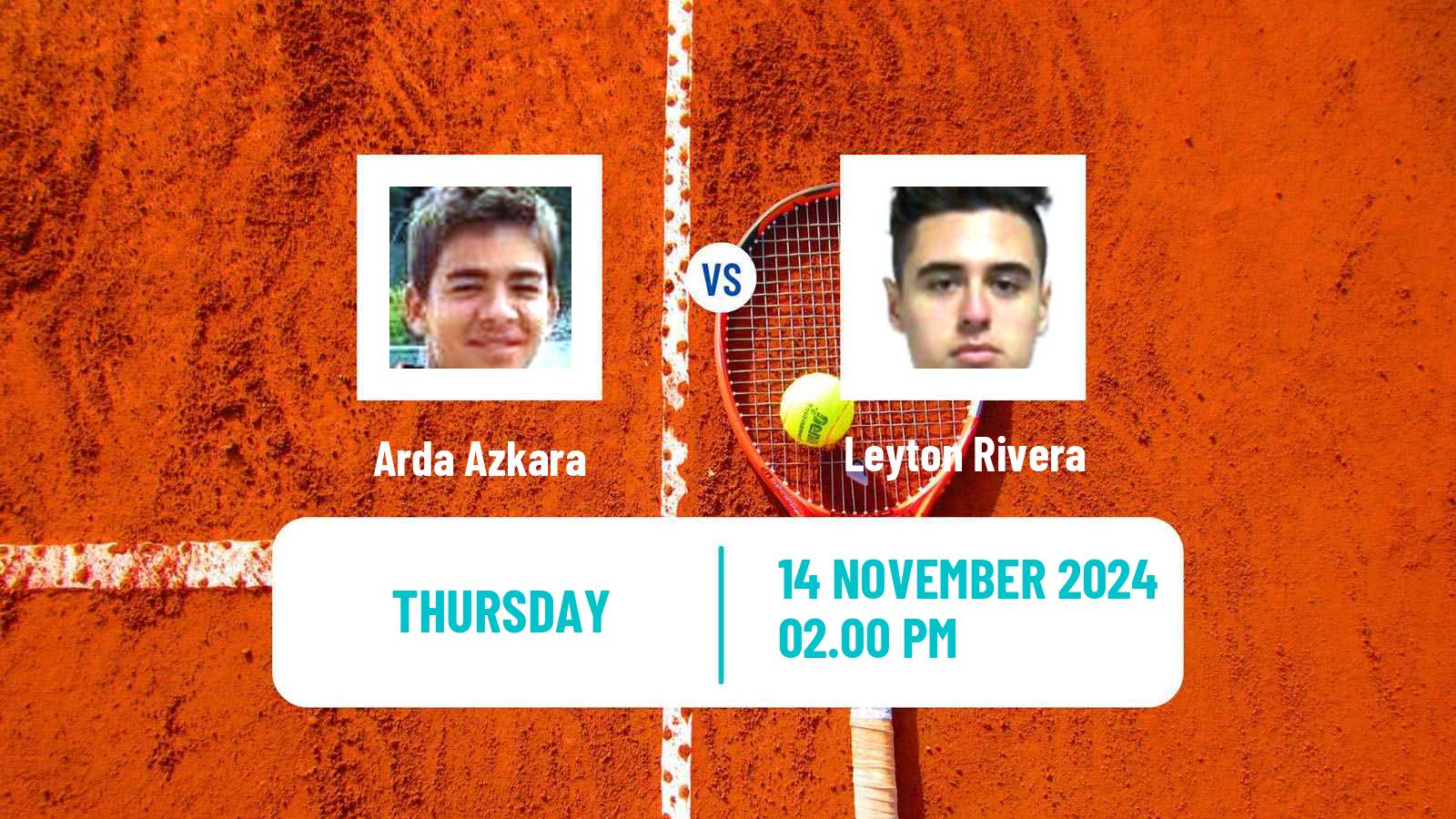 Tennis ITF M15 Morelia Men Arda Azkara - Leyton Rivera