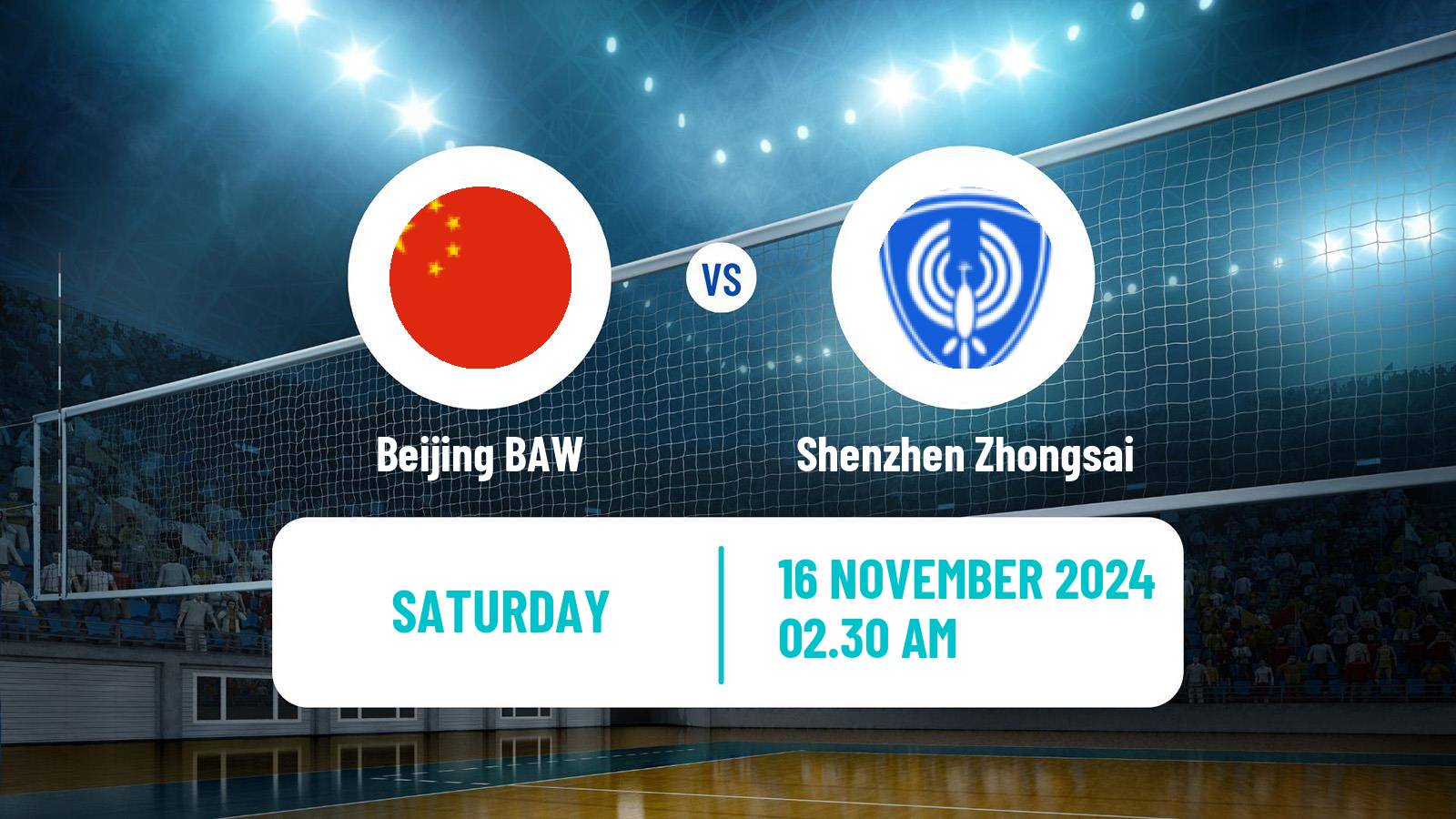 Volleyball Chinese CVL Women Beijing BAW - Shenzhen Zhongsai