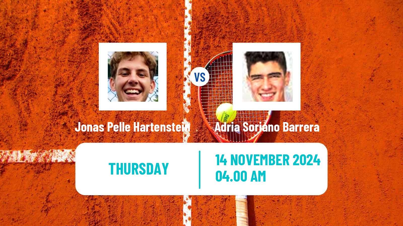 Tennis ITF M15 Heraklion 6 Men Jonas Pelle Hartenstein - Adria Soriano Barrera