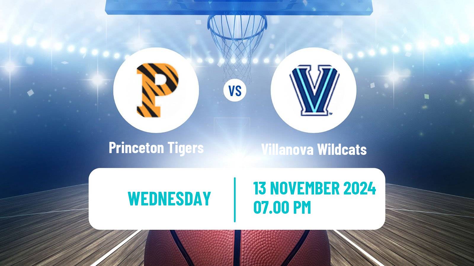 Basketball NCAA College Basketball Women Princeton Tigers - Villanova Wildcats