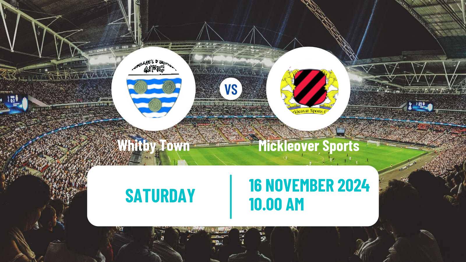 Soccer English NPL Premier Division Whitby Town - Mickleover Sports