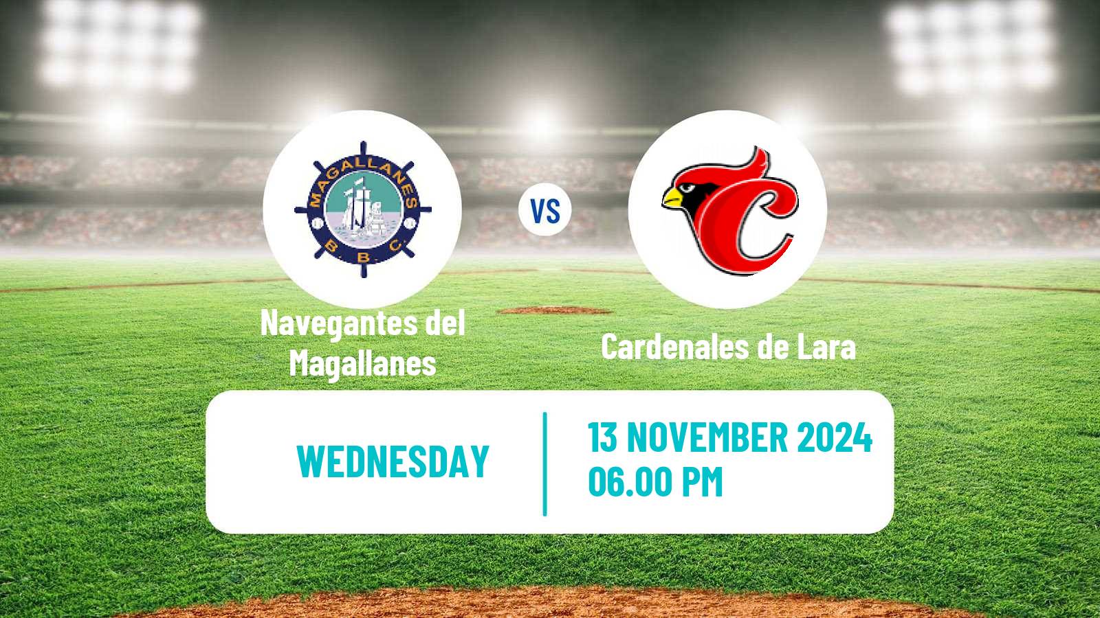 Baseball Venezuelan LVBP Navegantes del Magallanes - Cardenales de Lara