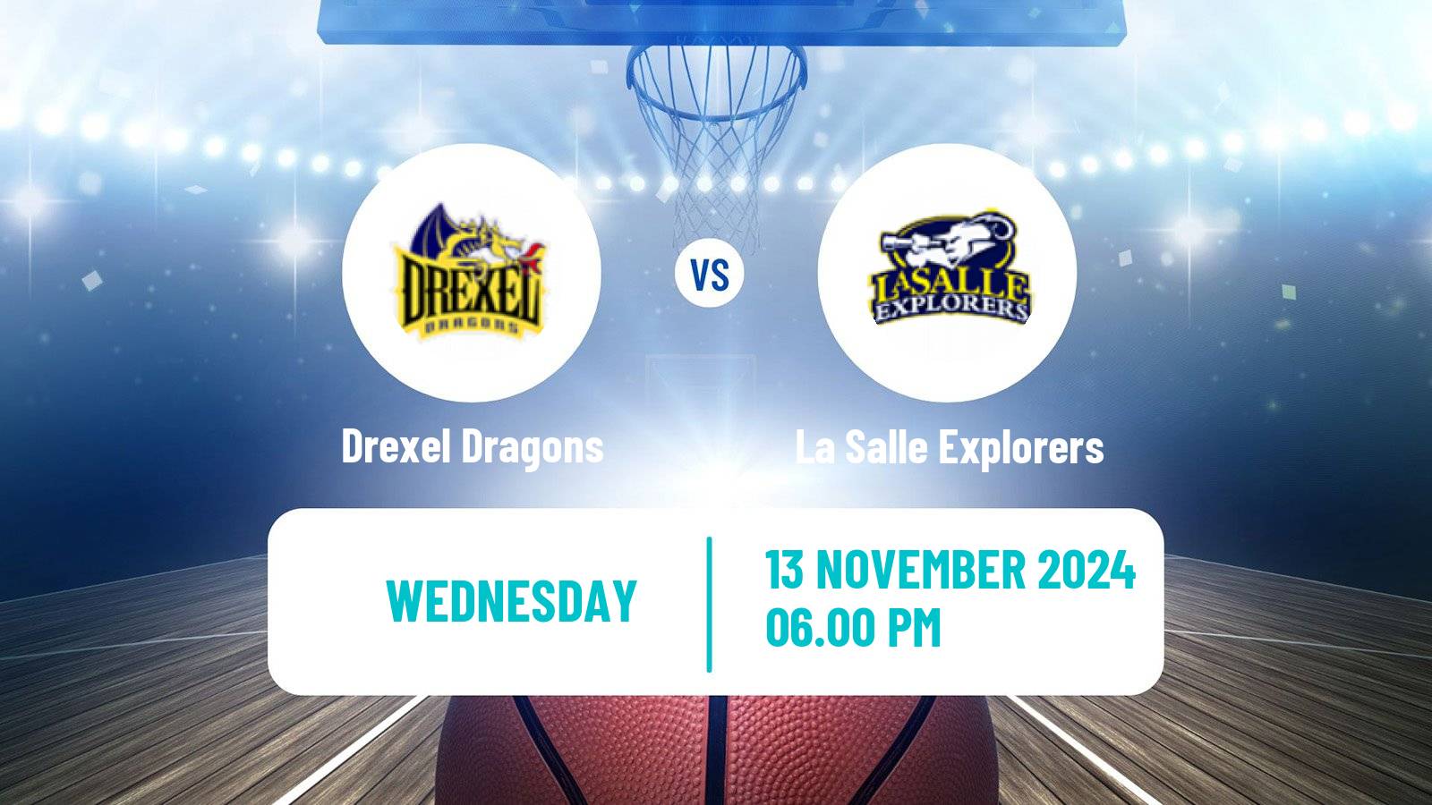 Basketball NCAA College Basketball Women Drexel Dragons - La Salle Explorers