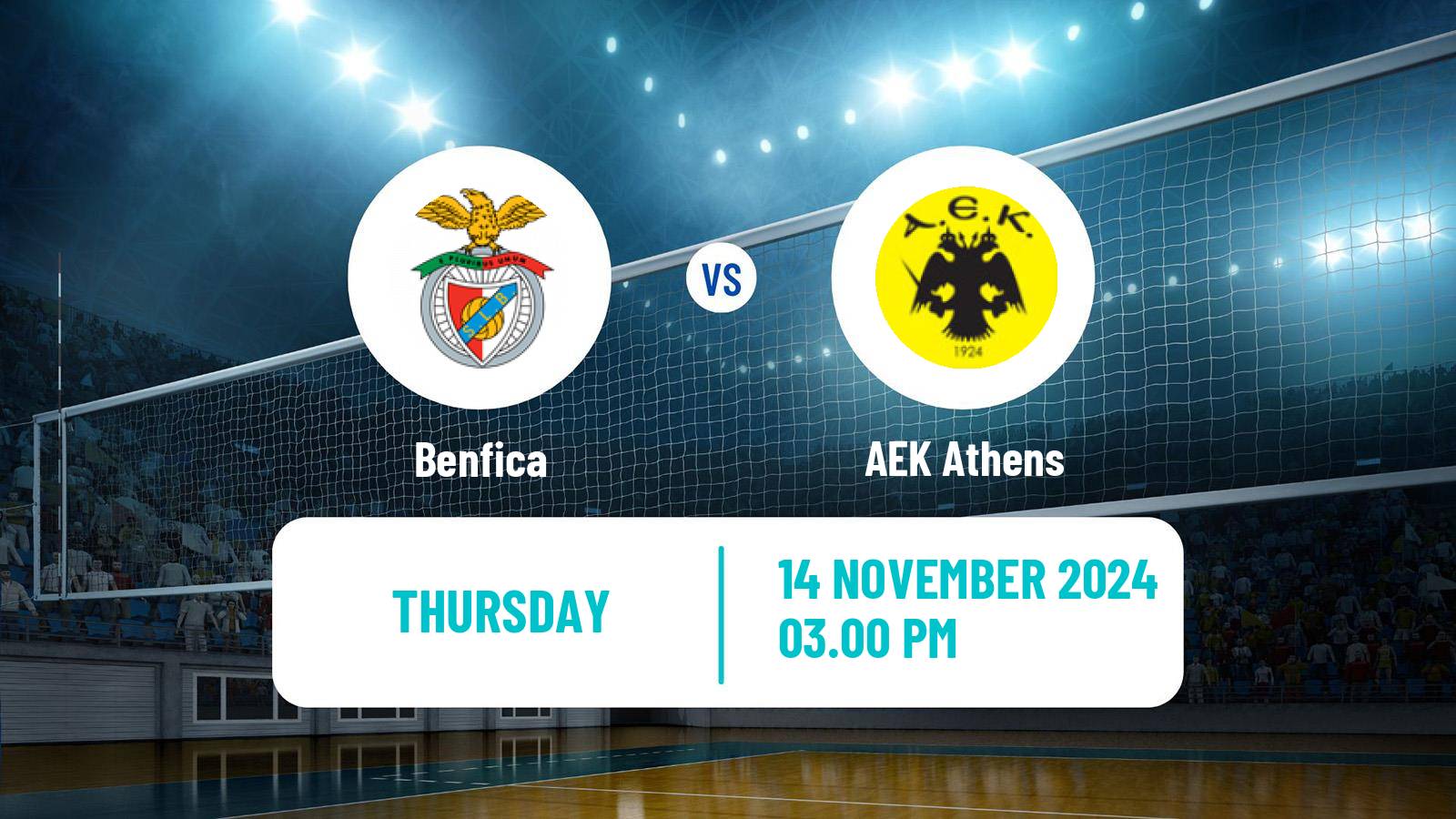 Volleyball CEV Challenge Cup Women Benfica - AEK Athens