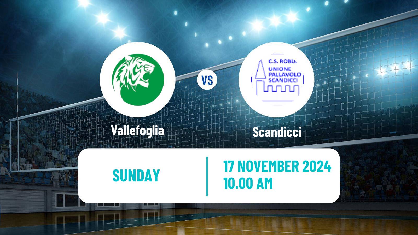 Volleyball Italian Serie A Volleyball Women Vallefoglia - Scandicci