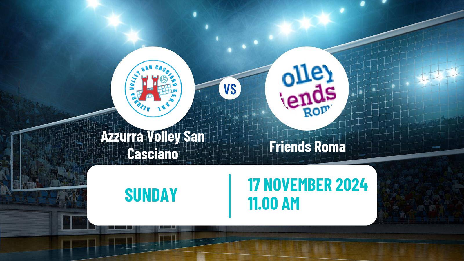 Volleyball Italian Serie A Volleyball Women Azzurra Volley San Casciano - Friends Roma