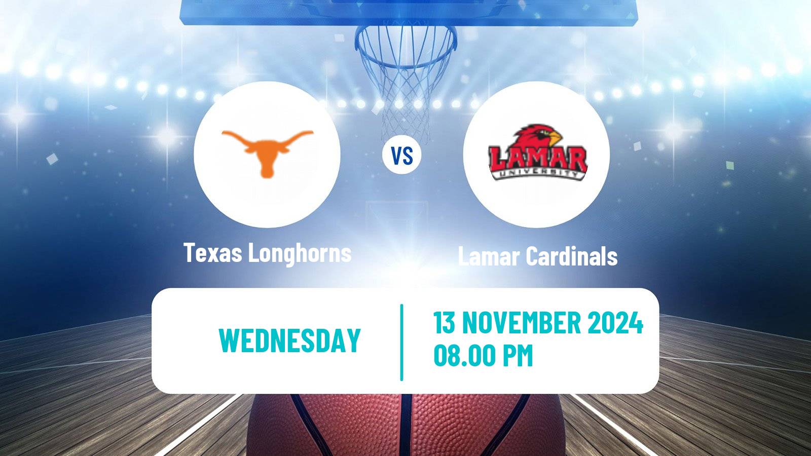 Basketball NCAA College Basketball Women Texas Longhorns - Lamar Cardinals