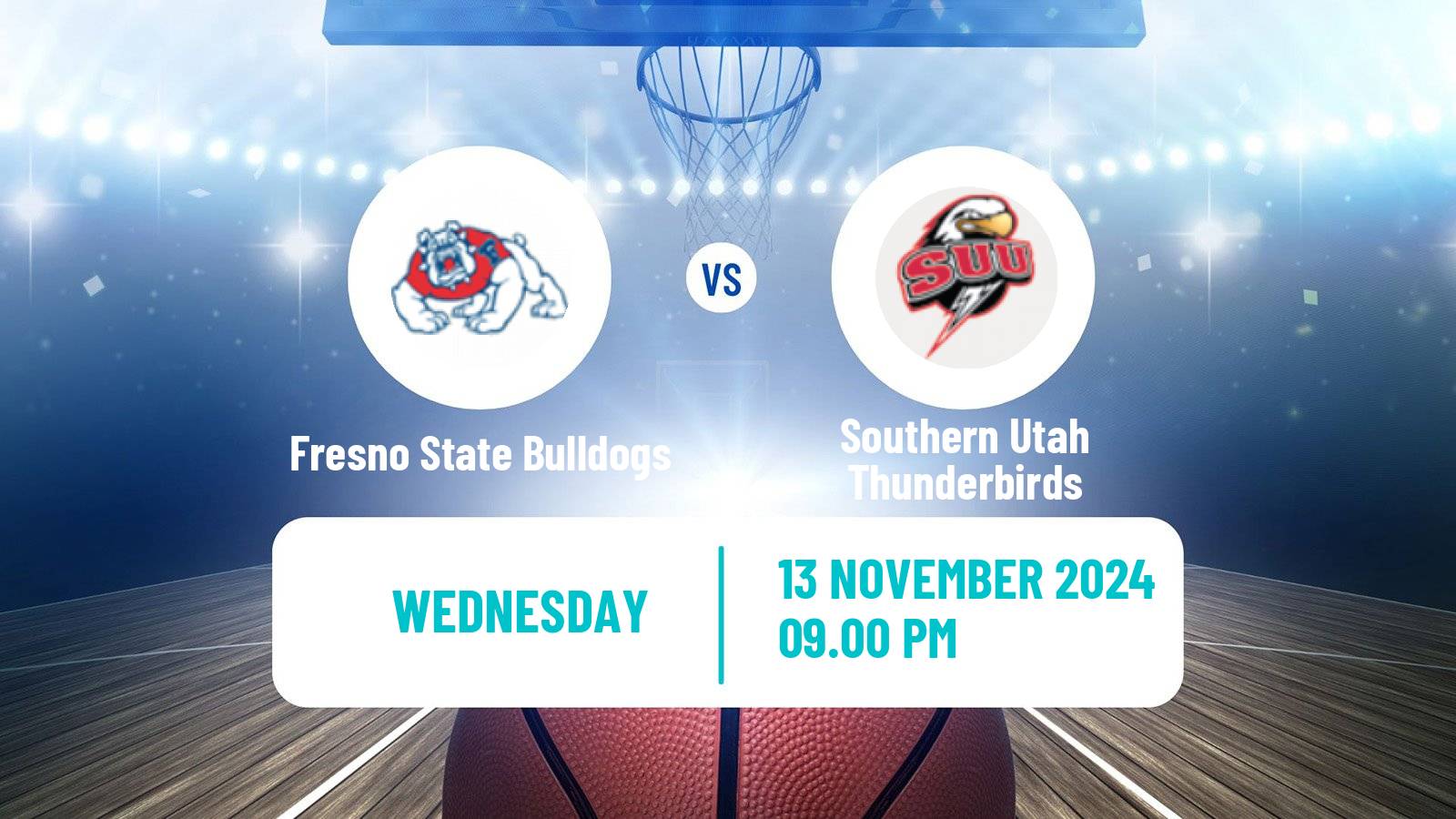 Basketball NCAA College Basketball Women Fresno State Bulldogs - Southern Utah Thunderbirds