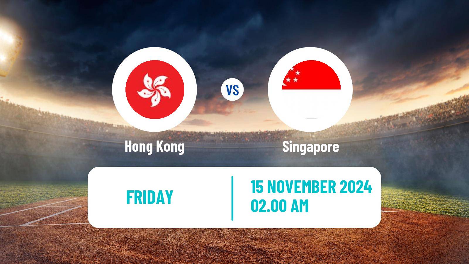 Cricket CWC Challenge League Cricket Hong Kong - Singapore