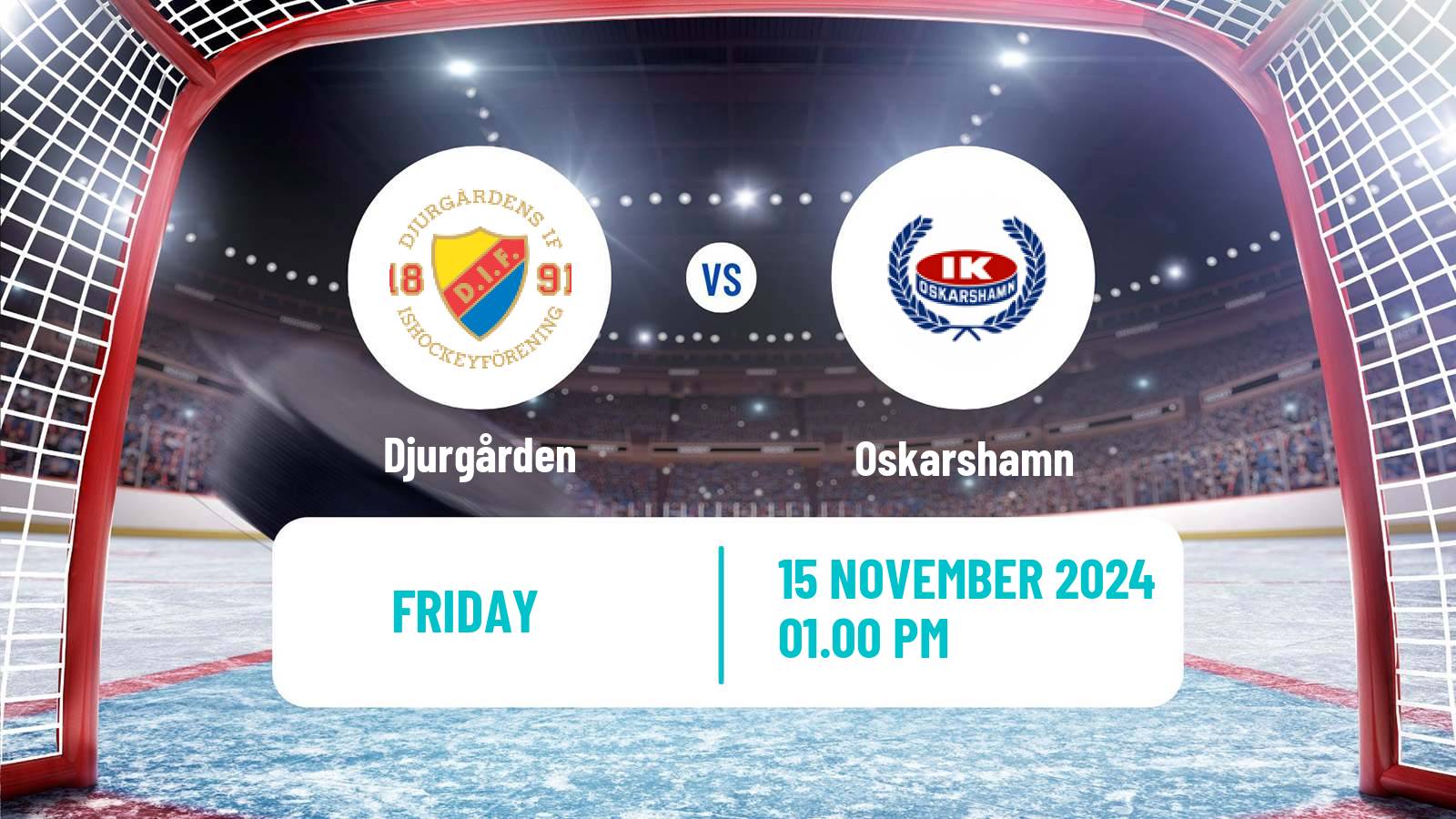 Hockey Swedish Hockey Allsvenskan Djurgården - Oskarshamn