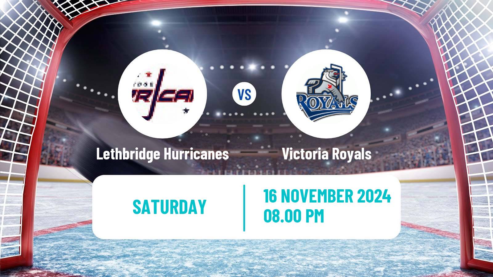 Hockey WHL Lethbridge Hurricanes - Victoria Royals