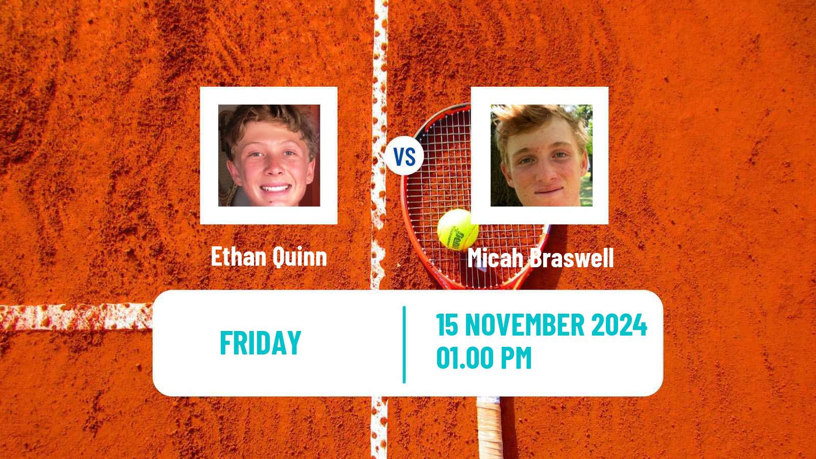 Tennis Champaign Challenger Men Ethan Quinn - Micah Braswell