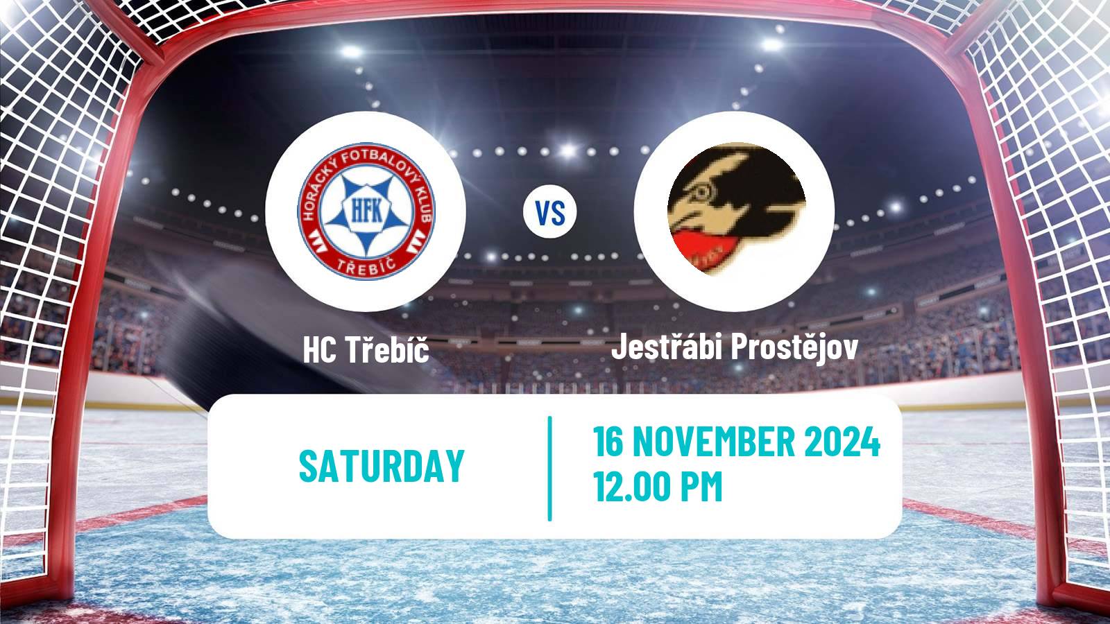 Hockey Czech Chance Liga Třebíč - Jestřábi Prostějov