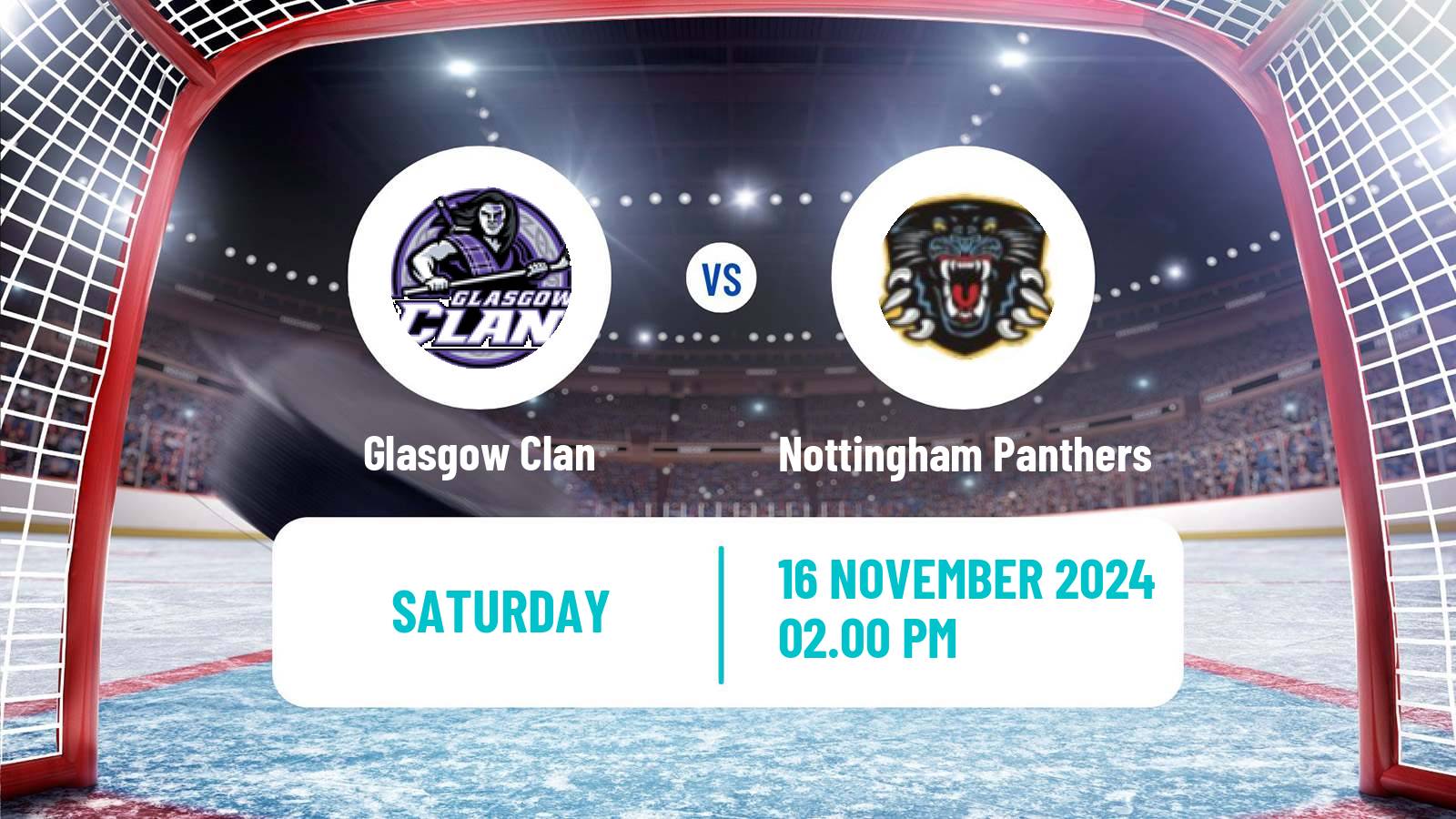 Hockey United Kingdom Elite League Glasgow Clan - Nottingham Panthers